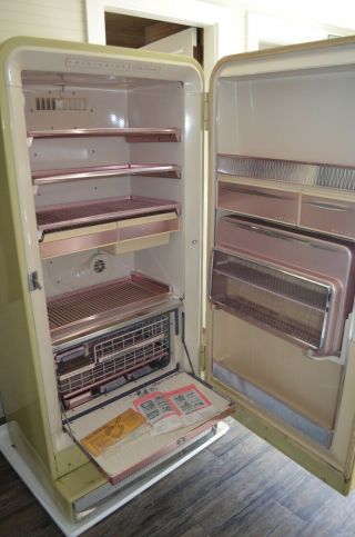 1956 vintage Frigidaire Imperial Cold Pantry Refrigerator Cape Cod pick - up 2