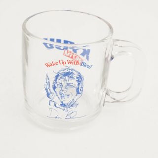 Kyuu Radio Wake Up With Don Bleu Glass Coffee Cup Mug 99.  7 Fm (a5r)