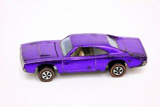 Vintage Hot Wheels Redline Custom Charger Purple