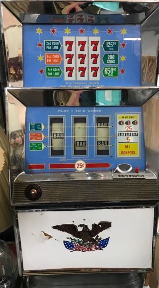 Vintage 25 Cent Bally Slot Machine
