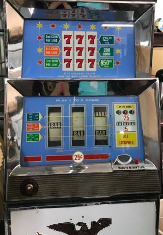 Vintage 25 cent Bally slot machine 2