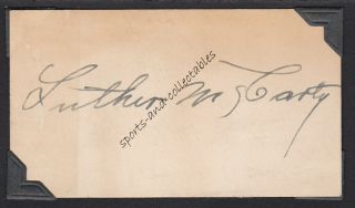 Luther Mccarty - Tragic Heavyweight - Ink Signed Cut - Carmen Basilio Archive