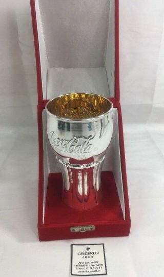 Sterling Silver 925 Coca Cola Cup Coke Collectible Seasons Greetings
