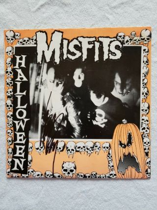 Misfits Halloween 7 " Vinyl Plan 9 Autographed By Glenn Danzig