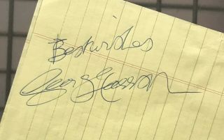 George Harrison THE BEATLES Signed Sheet of Paper Autographed PSA/DNA LOA AUTO 2
