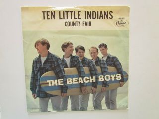 The Beach Boys - Ten Little Indians/county Fair Picture Sleeve Only