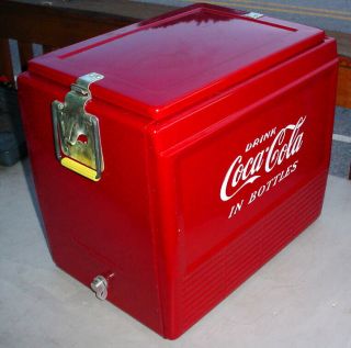 RARE 1950s DRINK COCA - COLA IN BOTTLES,  COKE COOLER MODEL A56 BOX N/R 4