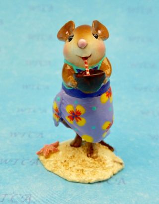 Wee Forest Folk Paradise Pal (beach Babe),  Wff M - 577,  Mouse Expo 2017 Purple