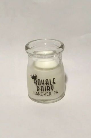 Dairy Creamer,  “royale Dairy” Hanover,  Pa.  (both Sides) Pryo Label,  Nr