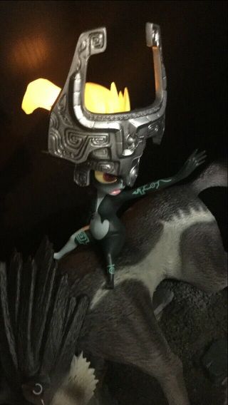 Rare First 4 Figures Wolf Link And Midna EXCLUSIVE Statue Legend Of Zelda 6