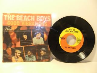 The Beach Boys " Good Vibrations " Capitol 5676 45 W/ P/s
