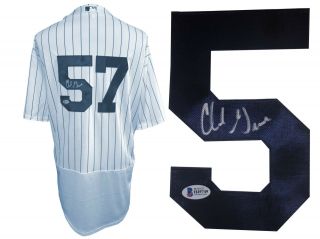 Chad Green York Yankees Signed Jersey Authentic Autograph Beckett Bas