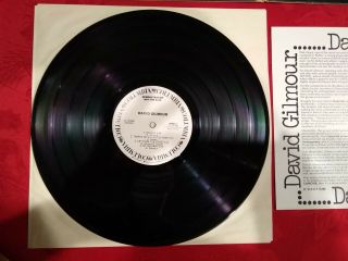 David gilmour of Pink Floyd Radio Promotion Record.  Very Rare 4