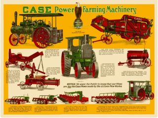 Case Power Farming Machinery Metal Sign: Steam Tractor,  20 - 40 Showing
