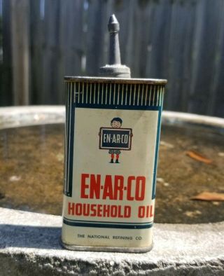 Vintage ENARCO EN - AR - CO Household Handy Oiler Oil Can 3