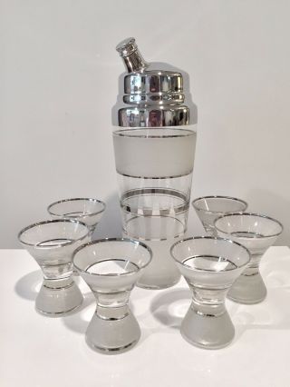Vintage Art Deco 1930s West Virginia Specialty Glass Co Cocktail Shaker Set