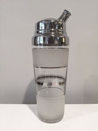 Vintage Art Deco 1930s West Virginia Specialty Glass Co Cocktail Shaker Set 2