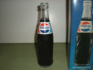 Rare/htf Vintage Pepsi Cola 10  Soda Bottle AM Radio Radio Shack (NOS) 5