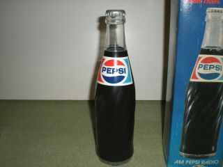 Rare/htf Vintage Pepsi Cola 10  Soda Bottle AM Radio Radio Shack (NOS) 7