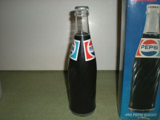 Rare/htf Vintage Pepsi Cola 10  Soda Bottle AM Radio Radio Shack (NOS) 8