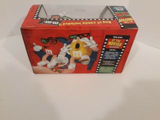 M&Ms At the Movies in 3 - D Limited Edition Candy Dispenser Yellow Red Open Box 2