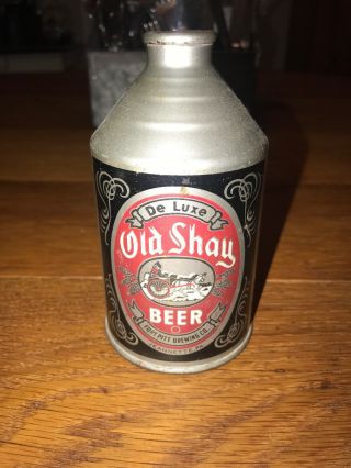 Old Shay Crowntainer Cone Top Beer Can Cone Top Jeannette Version