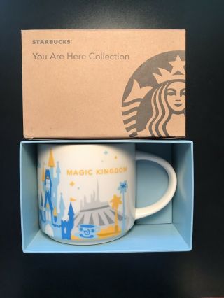 Starbucks You Are Here Disney Magic Kingdom Mug.  Nib With Sku.