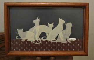 Alison Shriver Silhouette Design Of 5 Cats Scherenschnitte 