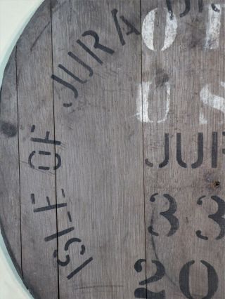Isle of Jura Oloroso Whisky barrel lid Cask end 24 