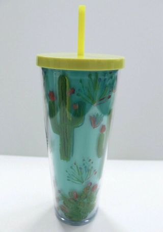 Starbucks - Arizona - Cactus Print - Acrylic Cold Cup Tumbler - Venti 24oz