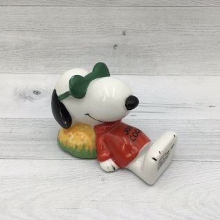 Vintage Ufs Japan Peanuts Snoopy Joe Cool Paperweight Figurine