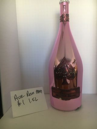 Pink Bottle Ace Of Spades Rose 1 Armand De Brignac Empty Bottle 1.  5 L Magnum