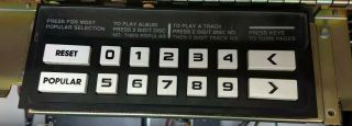 Rowe Ami Cd - 100 Jukebox Keyboard Selector Replacement Assembly - Good