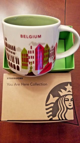 Starbucks Belgium " You Are Here " Icon Mug  14 Oz Belgium Nwt