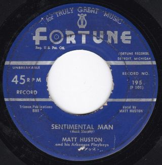 Detroit Country Matt Huston W/arkansas Playboys - Sentimental Man Fortune |hear