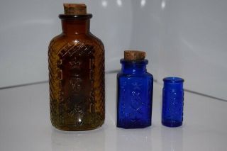 Ko - 1 Poison Bottle 4 3/4 " Amber With 95 Label