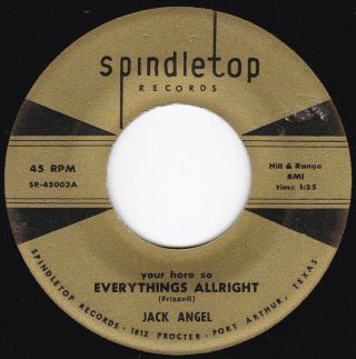 Tx Gulf Coast Country Jack Angel - Everythings Allright Spindletop | Hear