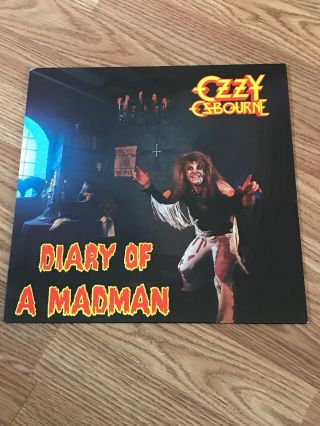 Ozzy Osbourne - Diary Of A Madman 1981 Jet Heavy Metal Lp W/inner