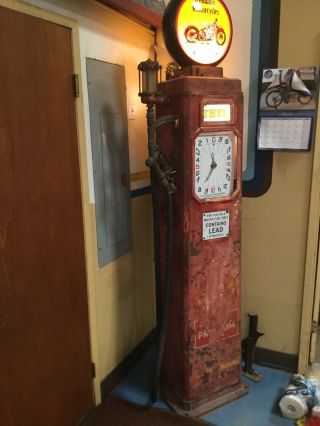 Clock Face Gas Pump