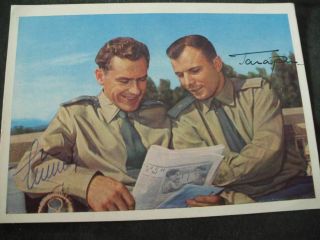 Wostok 1,  2 Card Orig.  Signed Gagarin,  Titow,  Space