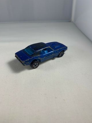 Hot Wheels - Custom Camaro - Redline - Early run blue interior / deep dish 6