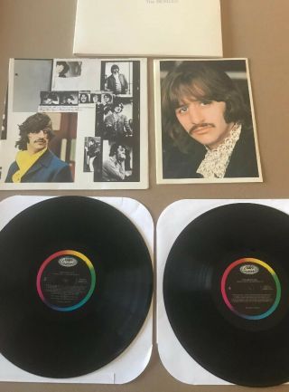The Beatles The Beatles White Album 1983 Vinyl Re - Issue W Posters & Inserts
