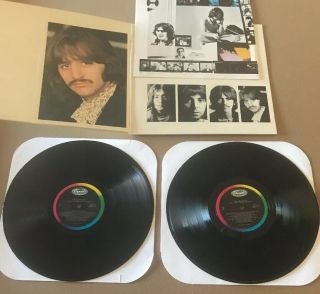 THE BEATLES THE BEATLES WHITE ALBUM 1983 VINYL RE - ISSUE W POSTERS & INSERTS 5