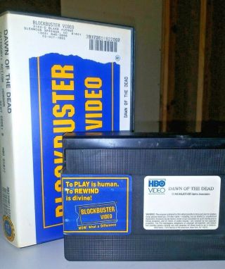 Blockbuster Vhs Dawn Of The Dead 1978