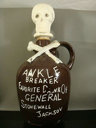 Skull Decanter Ankle Breaker Drink Gen Stonewall Jackson Pittypats Porch Atlanta