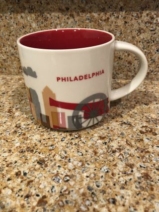 Starbucks Philadelphia Pa City Cup Mug You Are Here Yah 2015 Bell Cannon