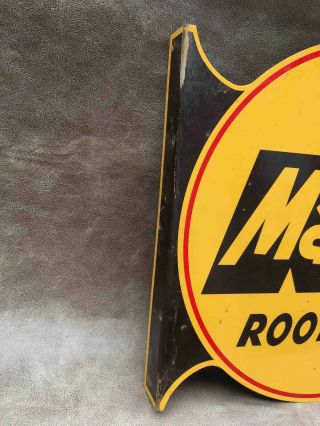 Vintage Drink Mason ' s Root Beer Soda 2 Sided Large Advertising Flange Sign 6