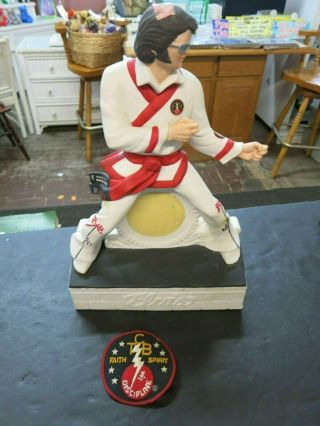 Elvis Presley Mccormick 1982 Karate Decanter 14 " X 9 " X 4 " Americana Porcelain