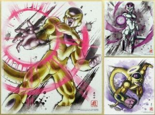 Bandai Dragon Ball Shikishi Art Part.  7 Freeza Complete Set Japan