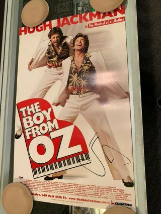 14x22 Hugh Jackman The Boy From Oz Musical Signed Cardboard Poster Psa